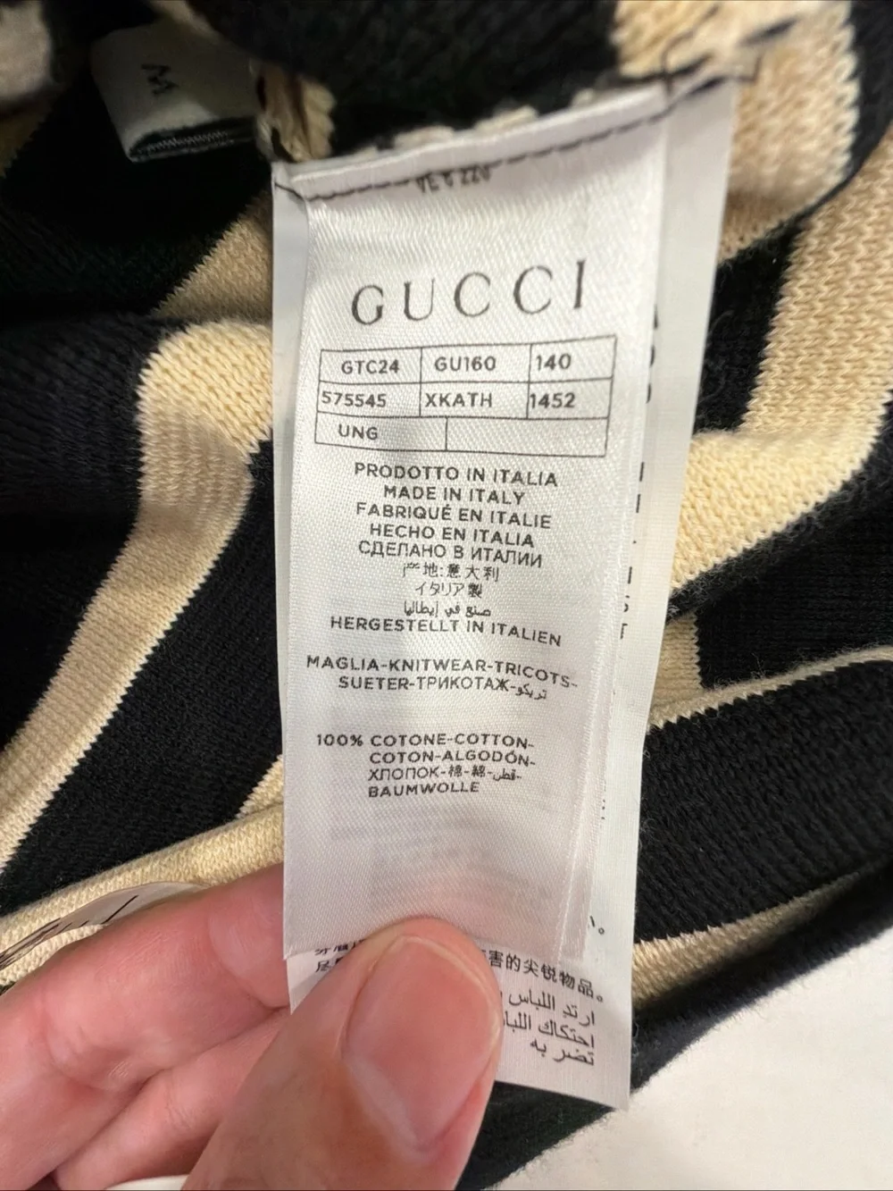 Gucci striped pullover